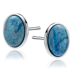 Cercei argint cu piatra albastra DiAmanti Z2068ER_ABL-DIA (Argint 925‰ 5,5 g.)